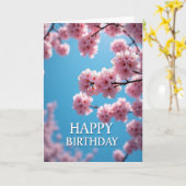 Carte d'anniversaire Sky Bloom (Fleur jaune)