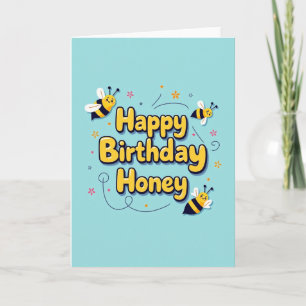 Carte d'anniversaire Sky Blue Honey