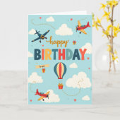 Carte d'anniversaire Sky Flight (Fleur jaune)