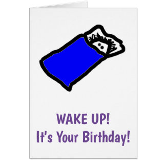 Carte d'anniversaire Sleepy