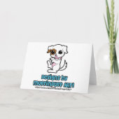 Carte d'anniversaire Sleepy Jack Russell (Dos)