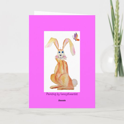 Carte d'anniversaire Smart Bunny (Dos)