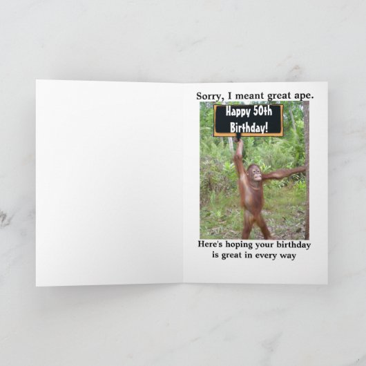 Carte d'anniversaire Smart Phone App 50e (Intérieur)