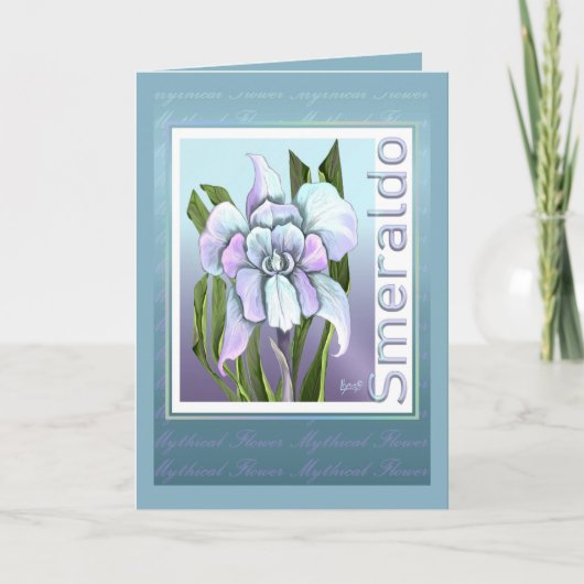 Carte d'anniversaire Smeraldo Flower (Devant)