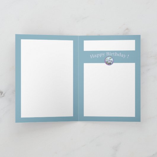 Carte d'anniversaire Smeraldo Flower (Intérieur)