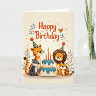 Carte d'anniversaire Smiling Critters