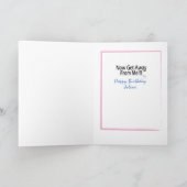 Carte d'anniversaire Snarky pour elle (Intérieur)