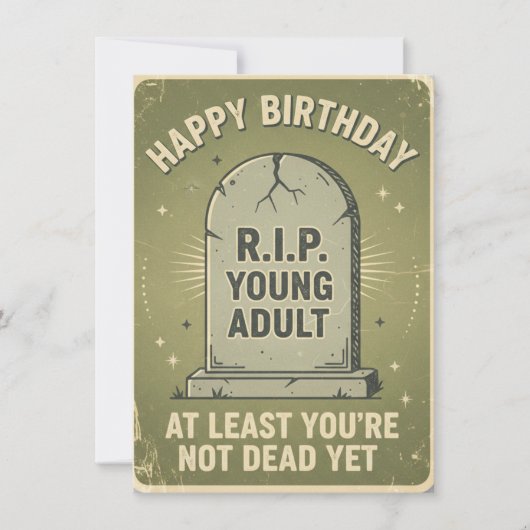 Carte d'anniversaire Snarky pour une personne âgée (Devant)