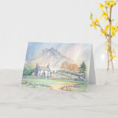 Carte d'anniversaire Snowdonia Welsh Mountain Land (Fleur jaune)