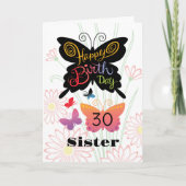 Carte d'anniversaire soeur (Devant)