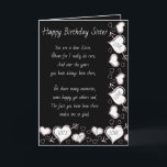 Carte d'anniversaire soeur<br><div class="desc">A Birthday card to send to sister who has always been there to help and chat with life's happy times and sad times .</div>