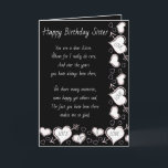 Carte d'anniversaire soeur<br><div class="desc">A Birthday card to send to sister who has always been there to help and chat with life's happy times and sad times .</div>