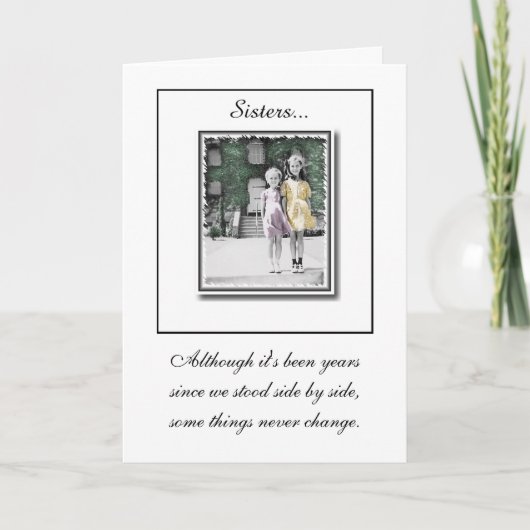Carte d'anniversaire "Soeurs" (Devant)