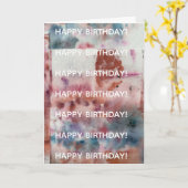 Carte d'anniversaire Soft Chaos (Fleur jaune)