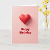 Carte d'anniversaire Soft Glow (Fleur jaune)