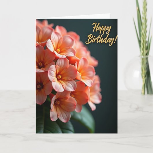 Carte d'anniversaire Soft Petal (Devant)
