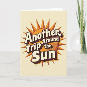 Carte d'anniversaire solaire vibrante