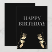 carte d'anniversaire sombre (Devant / Derrière)