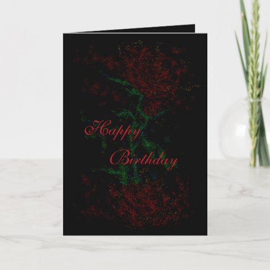 Carte d'anniversaire sombre joyeux (Devant)