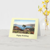 Carte d'anniversaire - Sorrento, Italie (Fleur jaune)