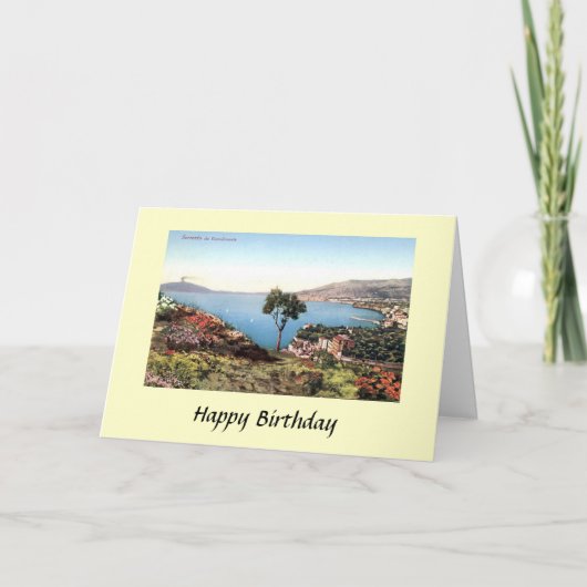 Carte d'anniversaire - Sorrento, Italie (Devant)
