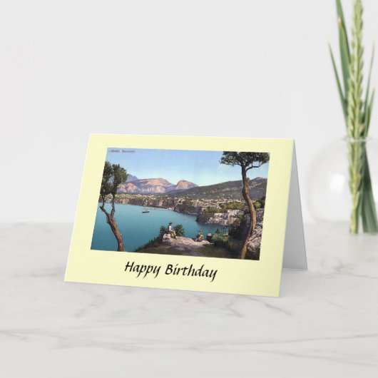 Carte d'anniversaire - Sorrento, Italie (Devant)