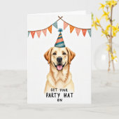 Carte d'anniversaire Sourire Doré (Fleur jaune)
