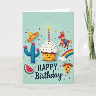 Carte d'anniversaire Sourire doux