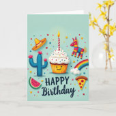 Carte d'anniversaire Sourire doux (Fleur jaune)