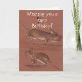 carte d'anniversaire souris (Devant)