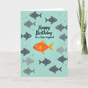 Carte d'anniversaire sous-marine