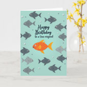 Carte d'anniversaire sous-marine (Fleur jaune)