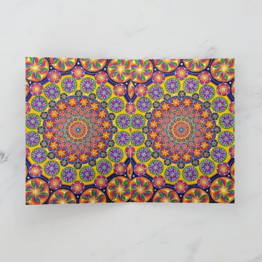 Carte d'anniversaire "sous microscope" (Intérieur)