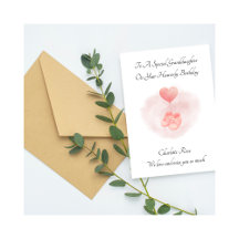 Carte d'anniversaire souvenir de perte de bébé Cha