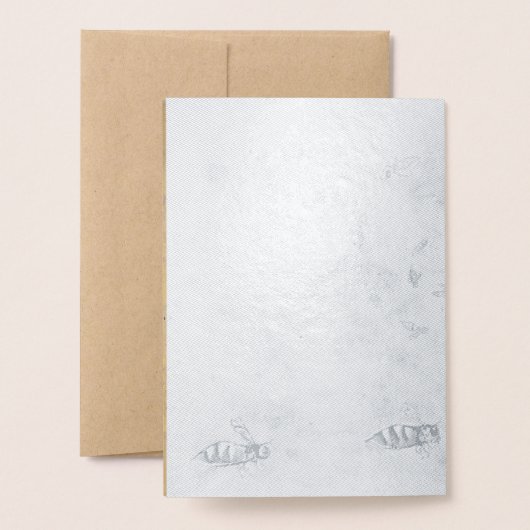 Carte d'anniversaire Space Bees Foil (Derrière avec enveloppe)