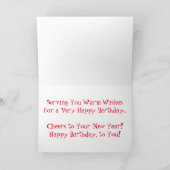 Carte d'anniversaire "Spaghetti Time" (Intérieur)