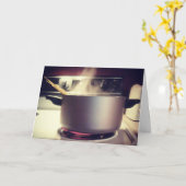 Carte d'anniversaire "Spaghetti Time" (Fleur jaune)