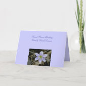 Carte d'anniversaire spéciale d'ami de Hepatica (Dos)