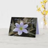 Carte d'anniversaire spéciale d'ami de Hepatica (Fleur jaune)