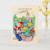 Carte d'anniversaire spéciale de fille (Fleur jaune)