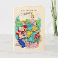 Carte d'anniversaire spéciale de fille