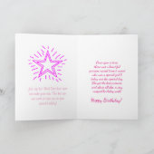 Carte d'anniversaire spéciale de souhait de la (Intérieur)