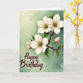 Carte d'anniversaire spéciale nature (Fleur jaune)