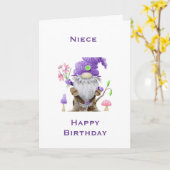 CARTE D'ANNIVERSAIRE SPÉCIALE *NIECE* (Fleur jaune)