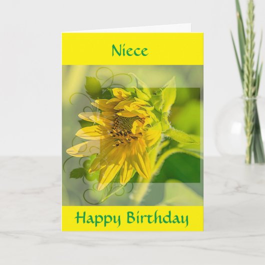 CARTE D'ANNIVERSAIRE SPÉCIALE *NIECE* (Devant)