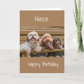 CARTE D'ANNIVERSAIRE SPÉCIALE *NIECE* (Devant)