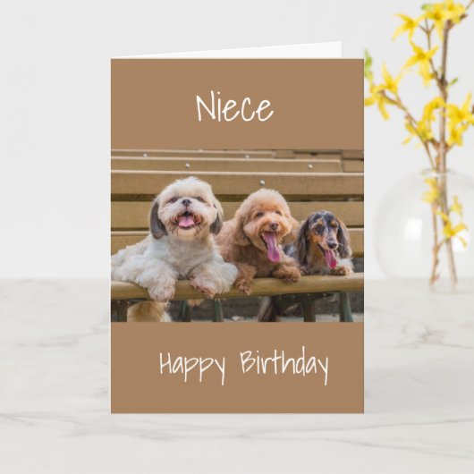 CARTE D'ANNIVERSAIRE SPÉCIALE *NIECE* (Fleur jaune)