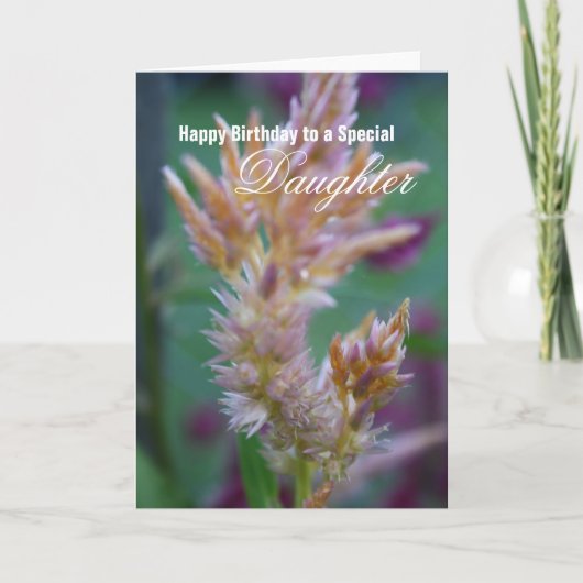 Carte d'anniversaire spéciale pour fille (Devant)