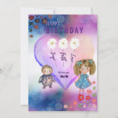 Carte d'anniversaire spéciale pour MAMAN faite par (Devant)