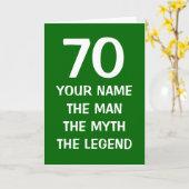 Carte d'anniversaire spécifique à l'âge | La légen (Fleur jaune)